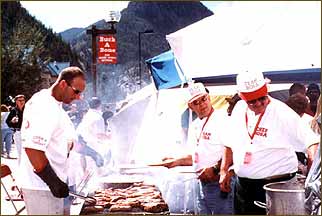 Cooks at the Frisco BBQ Challenge